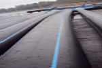 hydrotransport hydromieszaniny - urobku z poglebiarek wymiana rurociagu na wzmacniane trudnoscieralne rury polietylenowe i plywaki unoszace na wodzie