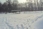 wizja lokalna przed budową lodowiska zimową porą przed podpisaniem umowy, pomiary geodezyjne