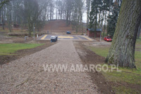 miejsce instalacji wynajmowanego lodowiska syntetycznego lod bez chlodzenia piekny park linowy hanza palac hotel rulewo