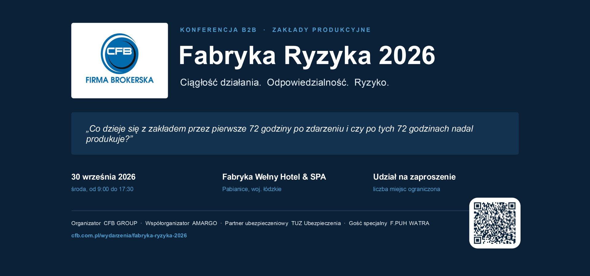 When does a tank stop being just a tank? On risk, business continuity and responsibility in an industrial plant – Risk Factory 2026